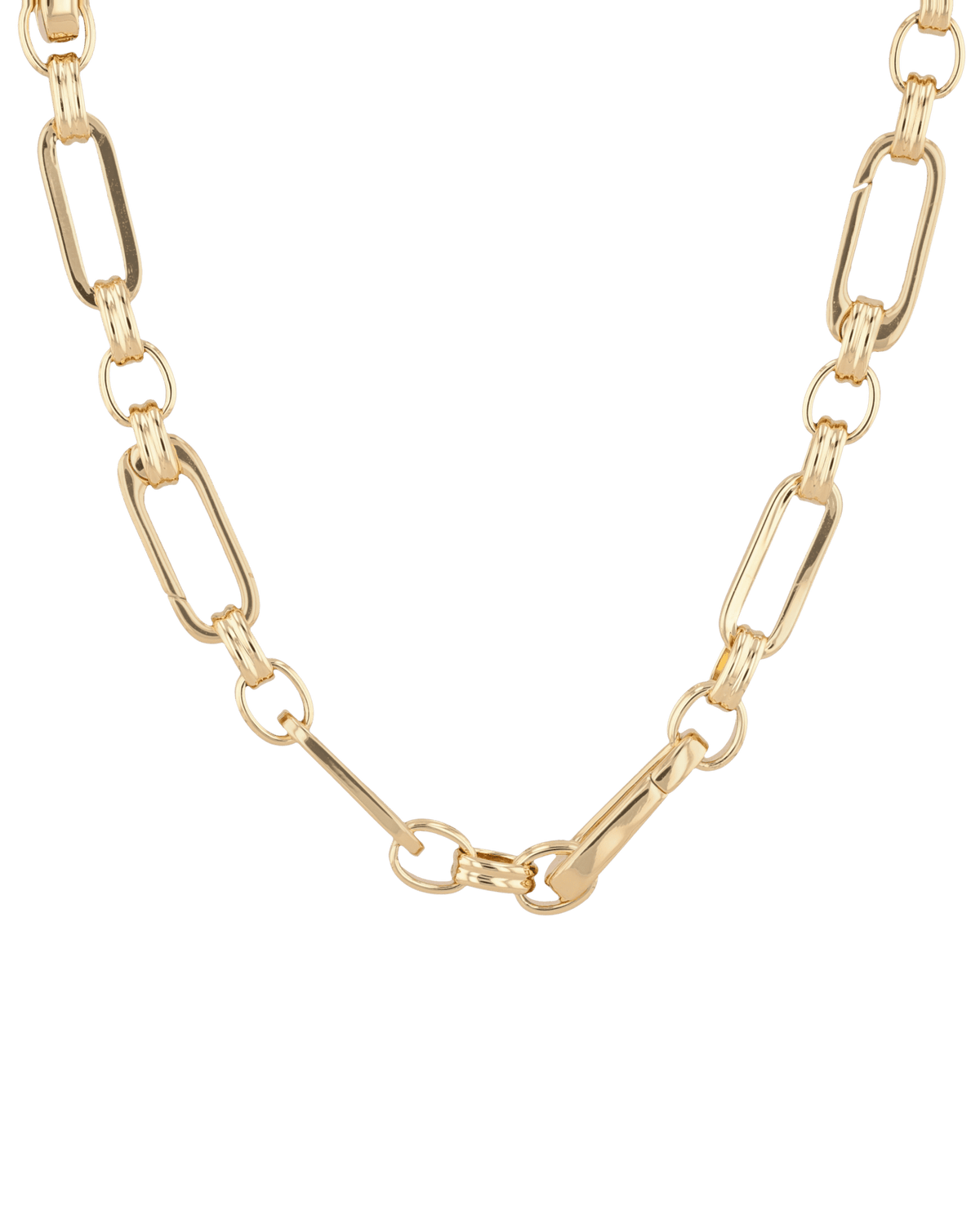 LAVANA Latch Link Gold Charm Necklace