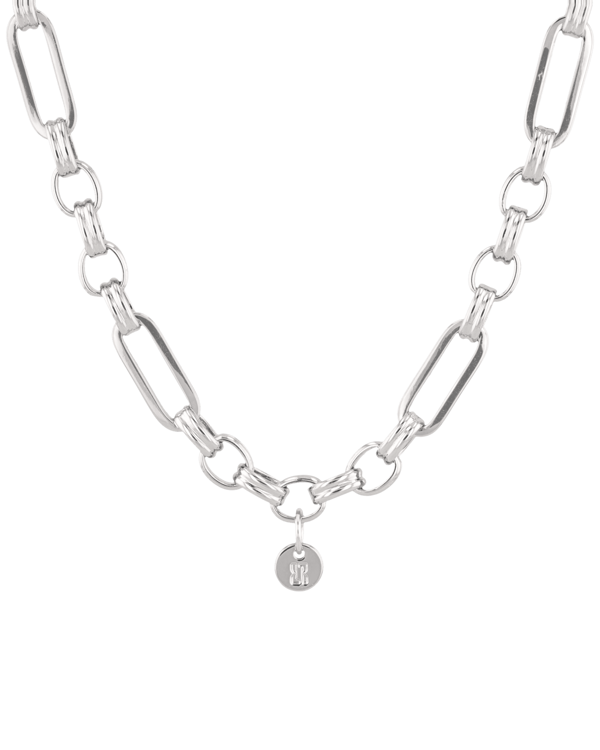LAVANA Latch Link Silver Charm Necklace