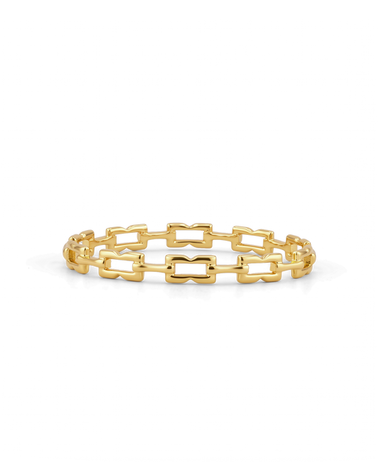 Image of Jewelry. Product name - Lavana Signature Gold Bangle in colour by brand - LAVANA