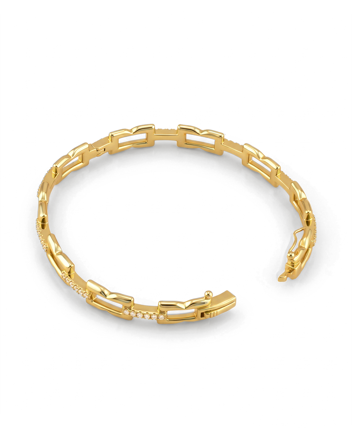 Lavana Signature Gold Diamond Bangle
