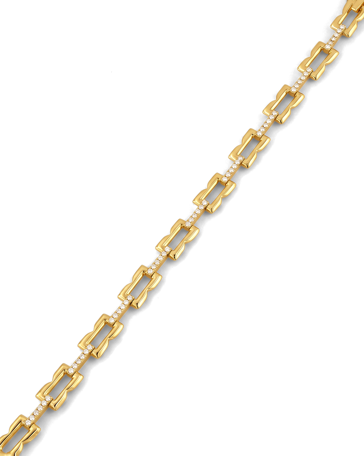 Image of Bracelets. Product name - Lavana Signature Gold Diamond Bracelet in colour by brand - LAVANA