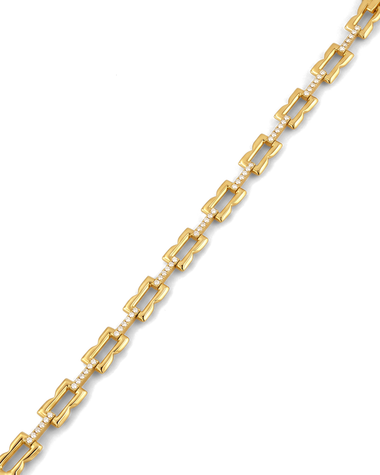 Image of Bracelets. Product name - Lavana Signature Gold Diamond Bracelet in colour by brand - LAVANA