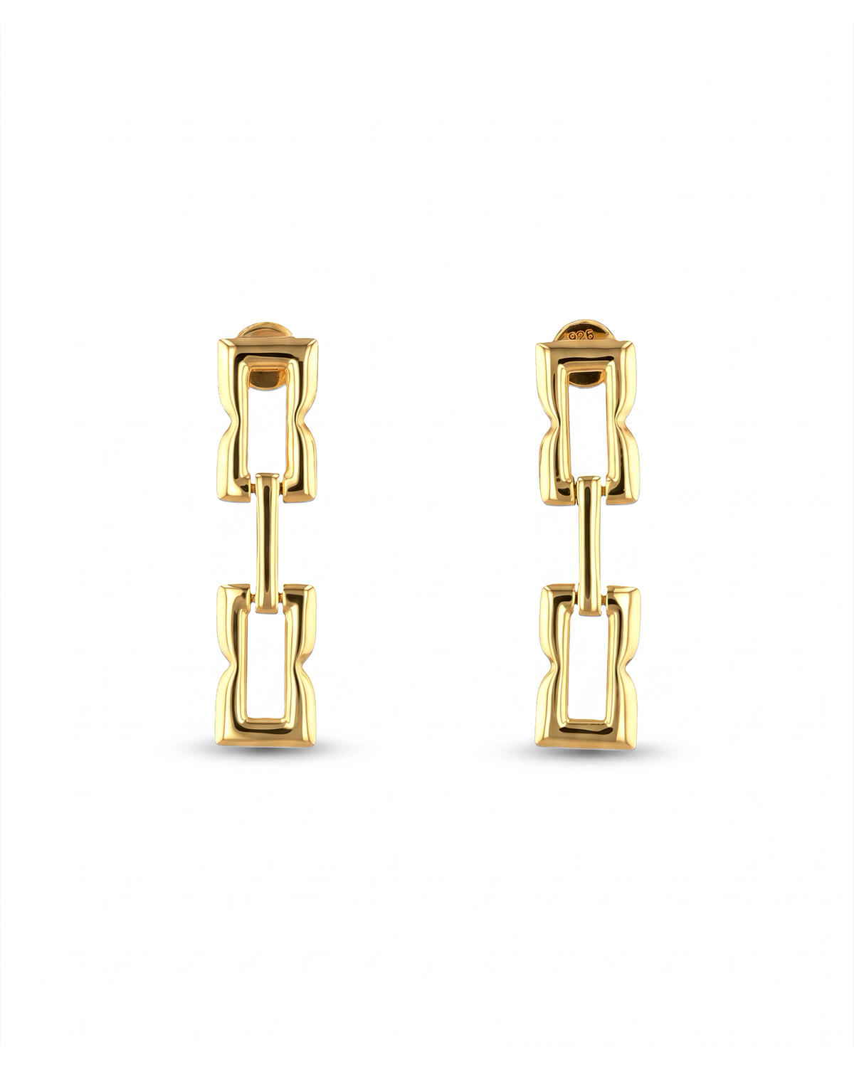 Image of Earrings. Product name - Lavana Signature Gold Drop Earrings in colour by brand - LAVANA