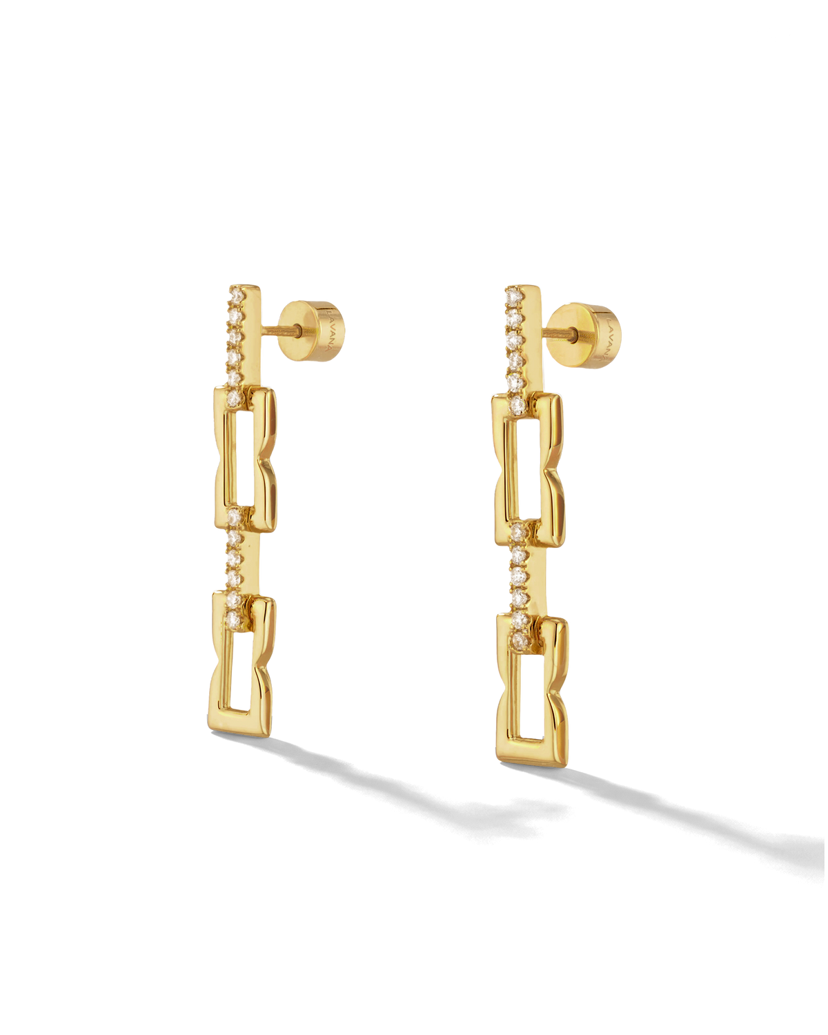 Lavana Signature Gold Diamond Earrings