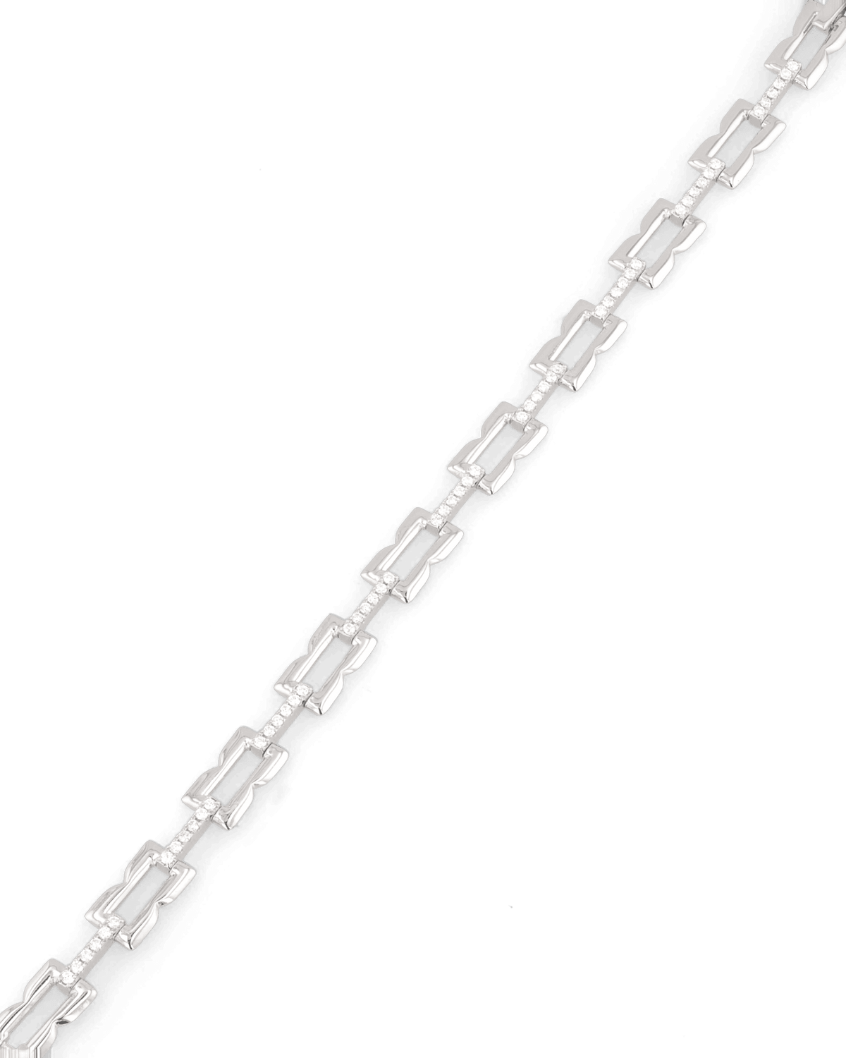 Lavana Signature Silver Diamond Bracelet