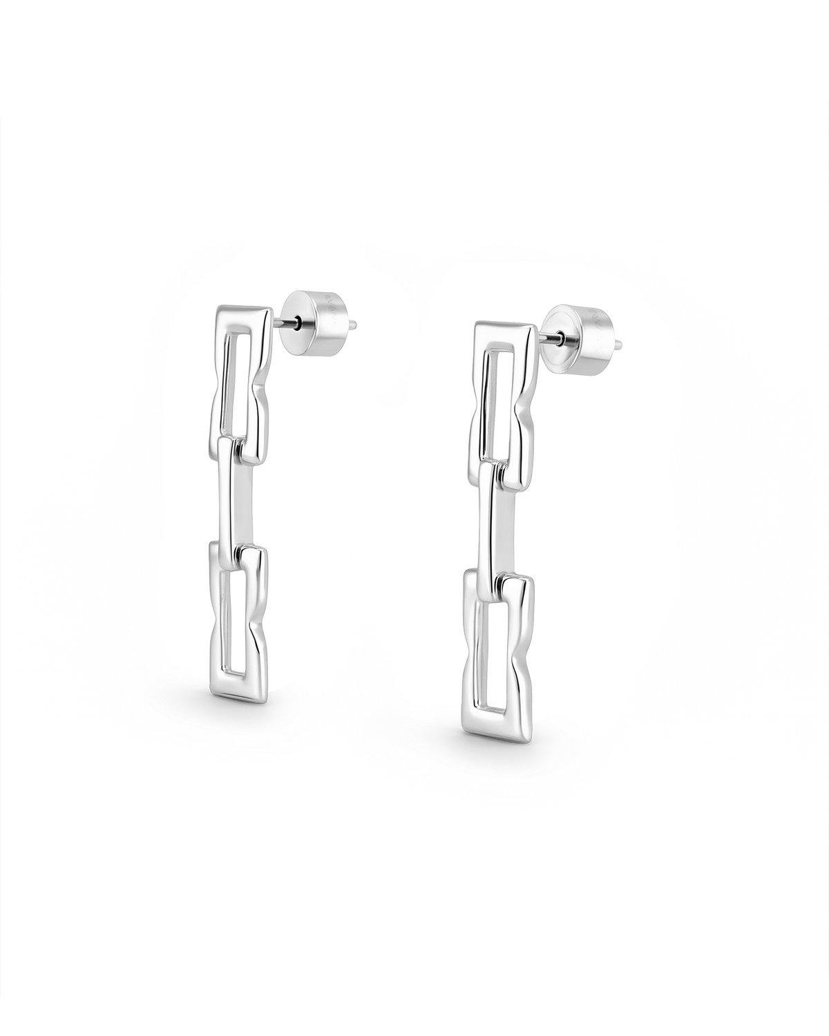 Lavana Signature Silver Drop Earrings