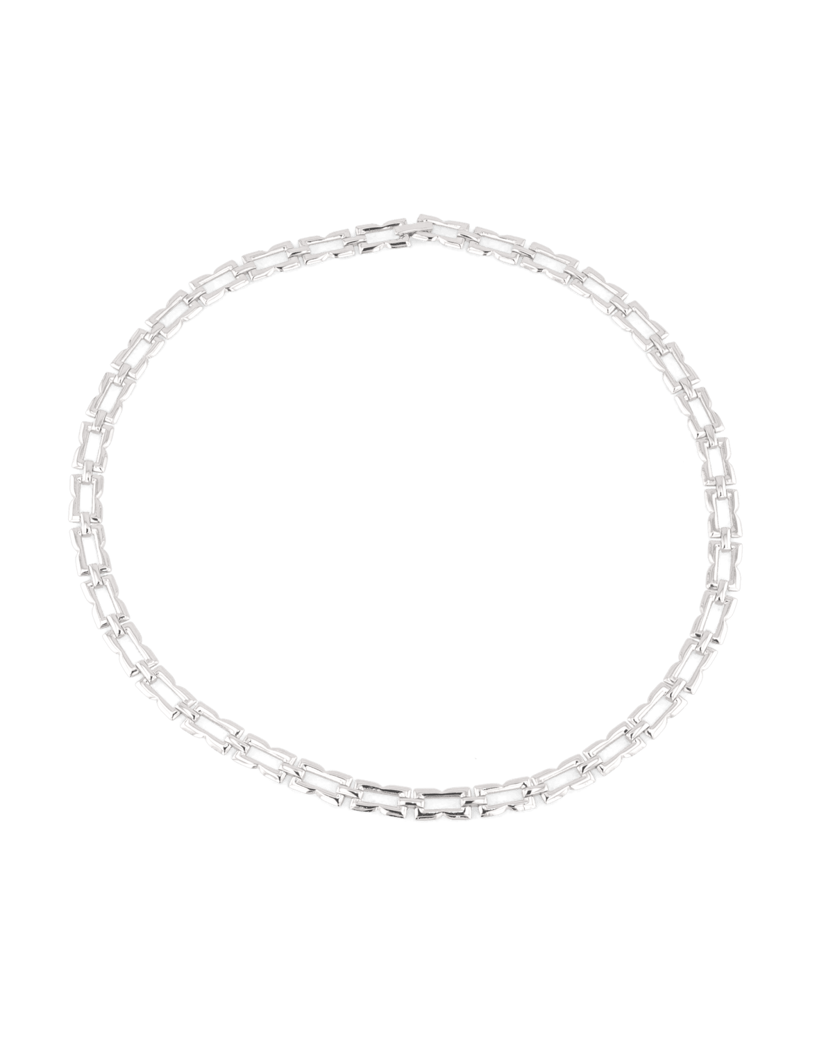 Image of Necklaces. Product name - Lavana Signature Silver Necklace in colour by brand - LAVANA