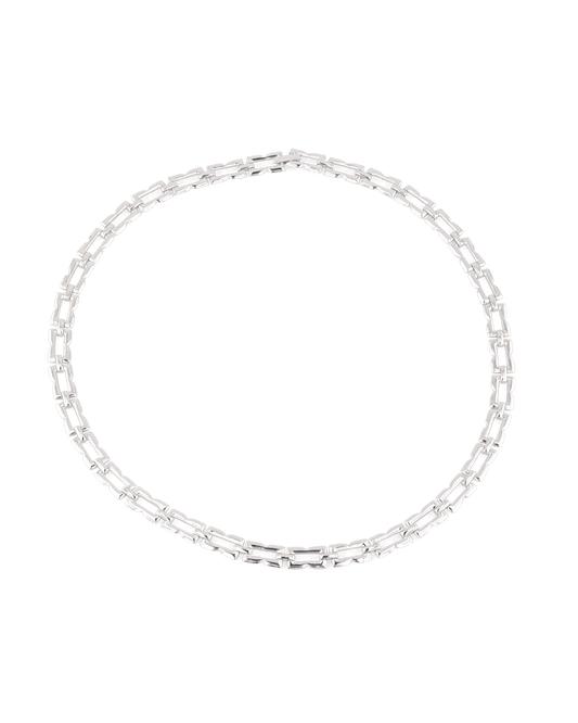 Image of Necklaces. Product name - Lavana Signature Silver Necklace in colour by brand - LAVANA