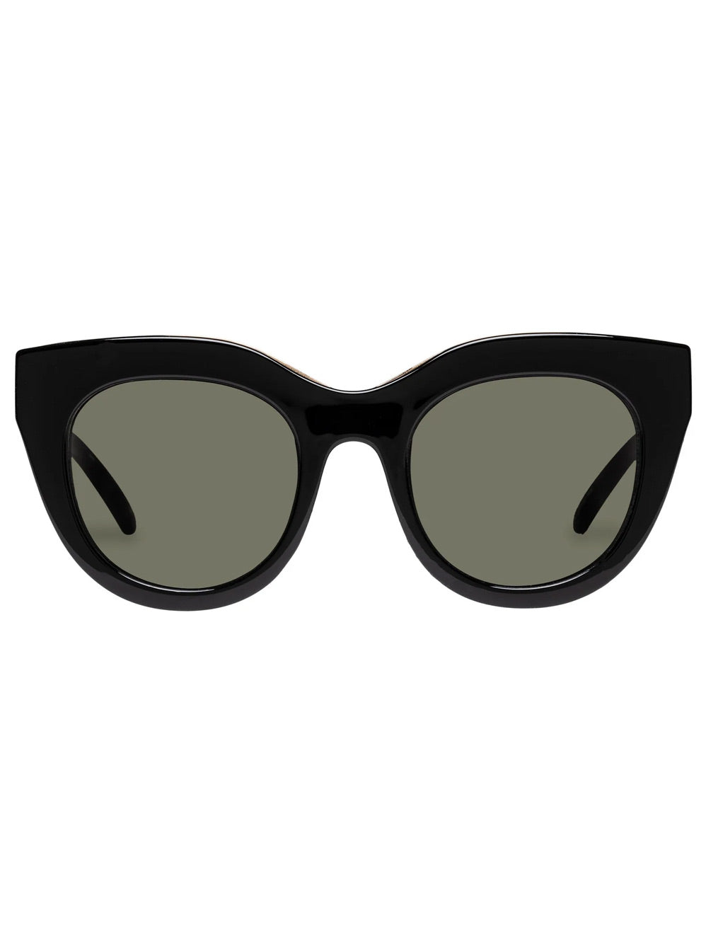 Image of Sunglasses. Productname: LE SPECS AIR HEART SUNGLASSES in Black /Gold colour by brand - Le Specs