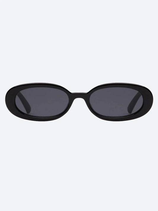 Image of Sunglasses. Product name - LE SPECS OUTTA LOVE SUNGLASSES in Black colour by brand - Le Specs
