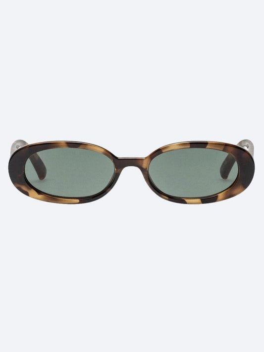 Image of Sunglasses. Product name - LE SPECS OUTTA LOVE SUNGLASSES in Caramel colour by brand - Le Specs