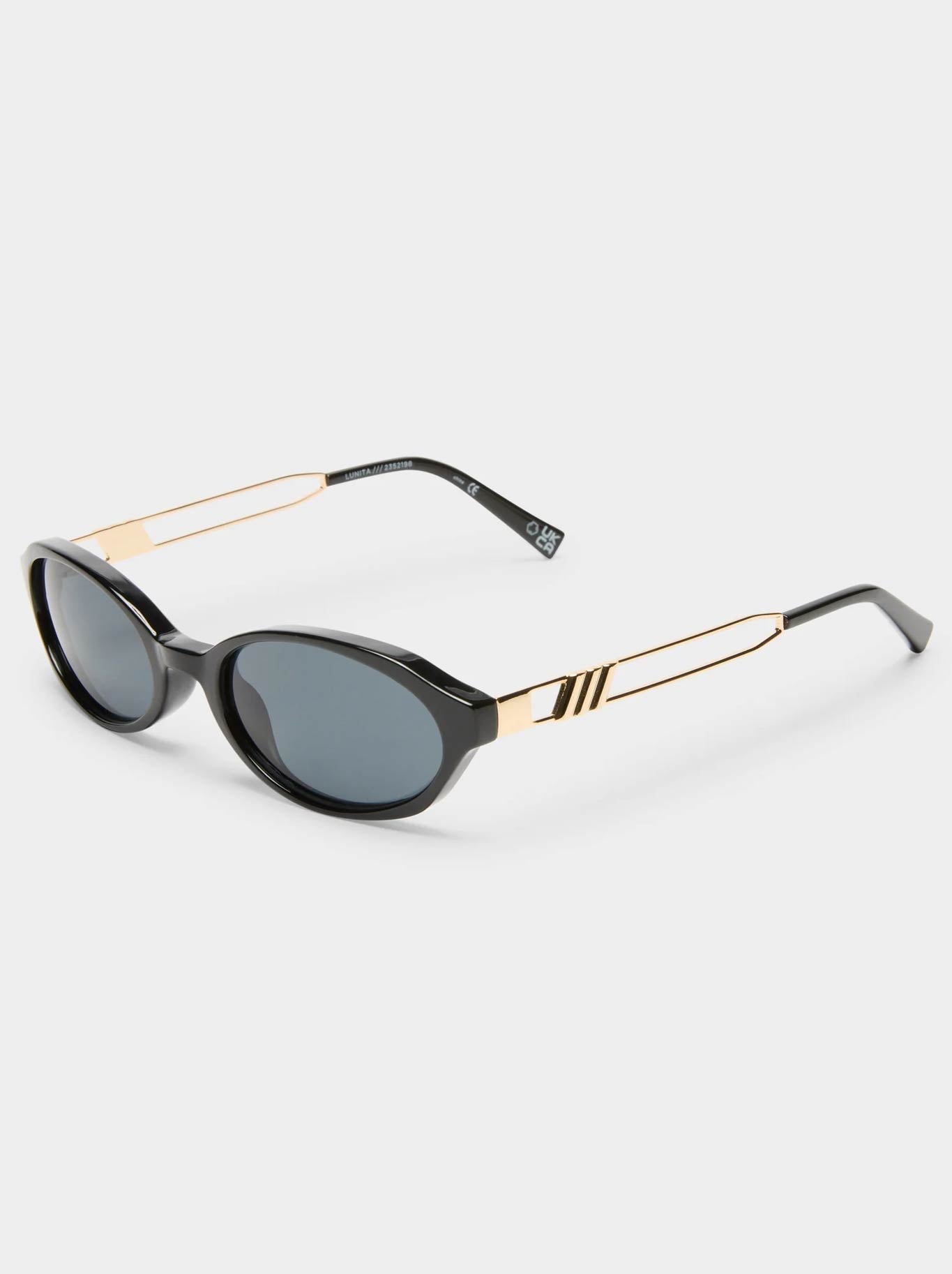 LE SPECS LUNITA SUNGLASSES (Black)