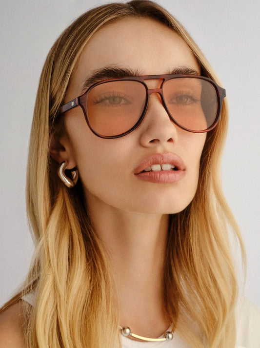 LE SPECS TRAGIC MAGIC SUNGLASSES (Toffee)