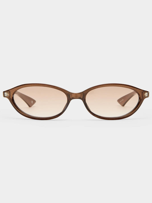 Image of Sunglasses. Productname: LE SPECS DUSKFALL SUNGLASSES in Chocolate colour by brand - Le Specs