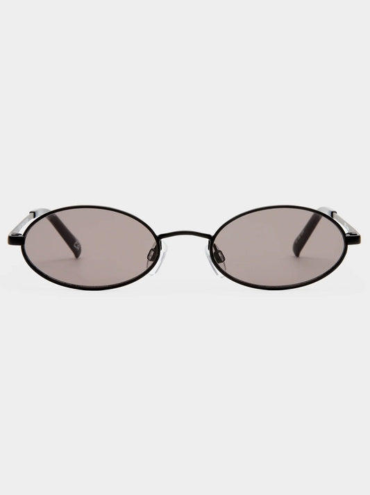 Image of Sunglasses. Productname: LE SPECS LOVE TRAIN SUNGLASSES in Matte Black colour by brand - Le Specs