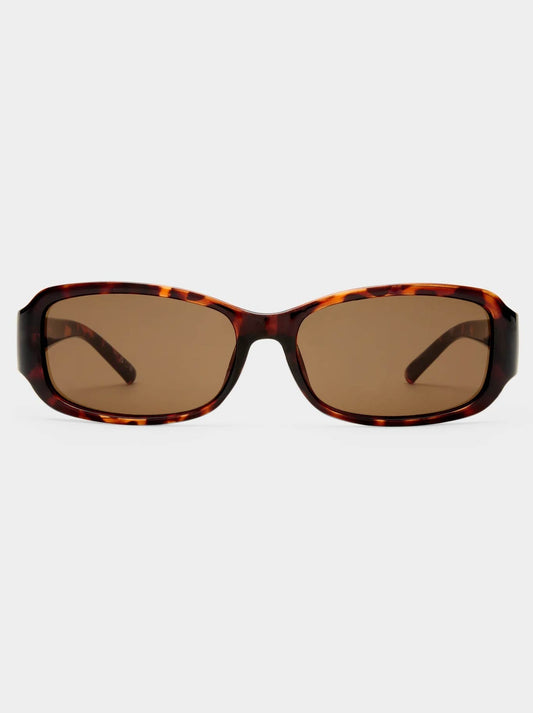 Image of Sunglasses. Productname: LE SPECS GIGGLEMUG SUNGLASSES in Tortoise colour by brand - Le Specs