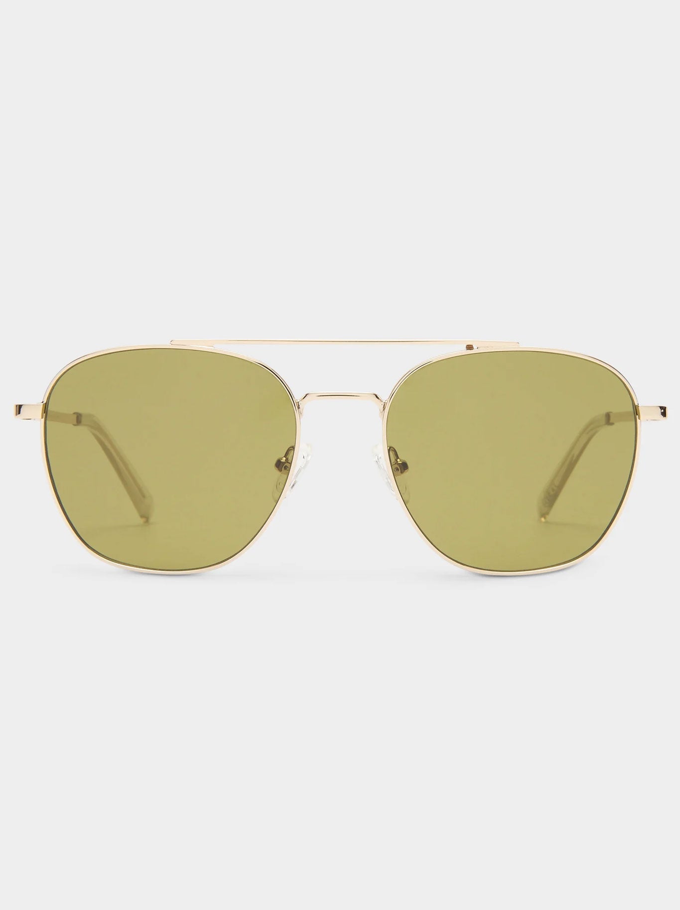 Image of Sunglasses. Product name - LE SPECS METAPHOR SUNGLASSES in Gold colour by brand - Le Specs