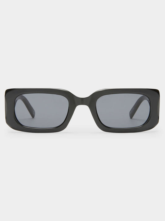 Image of Sunglasses. Productname: LE SPECS RIPPLED REBEL SUNGLASSES in Black colour by brand - Le Specs