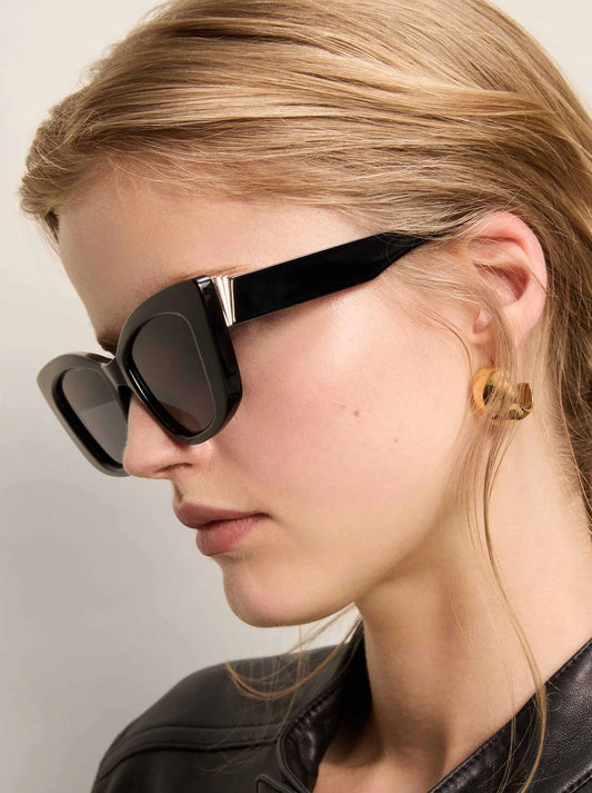 LE SPECS TRANQUIL TURMOIL SUNGLASSES (Black)