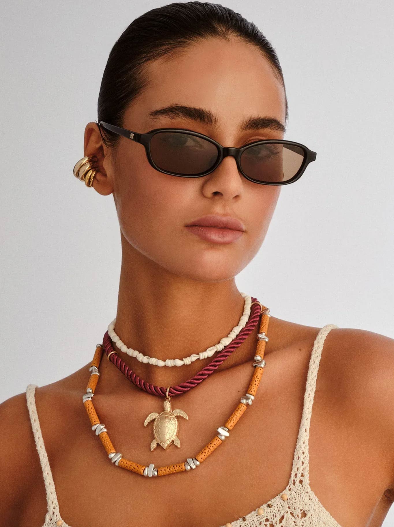 LE SPECS HONEY POT SUNGLASSES (Amber)