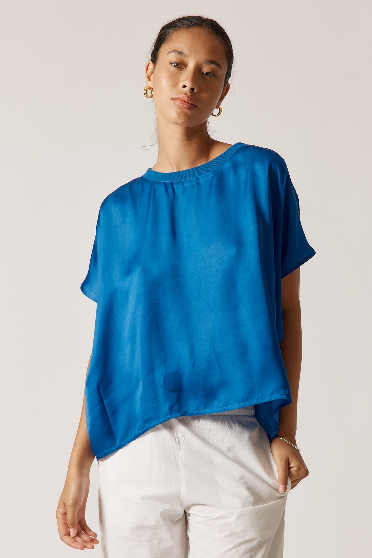 Rubyyaya Bienvenue T-Shirt Plain (Royal)
