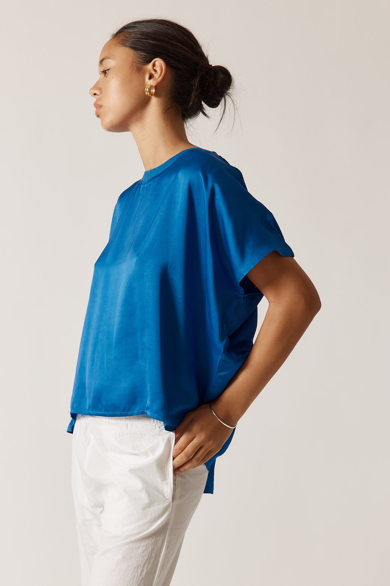 Rubyyaya Bienvenue T-Shirt Plain (Royal)