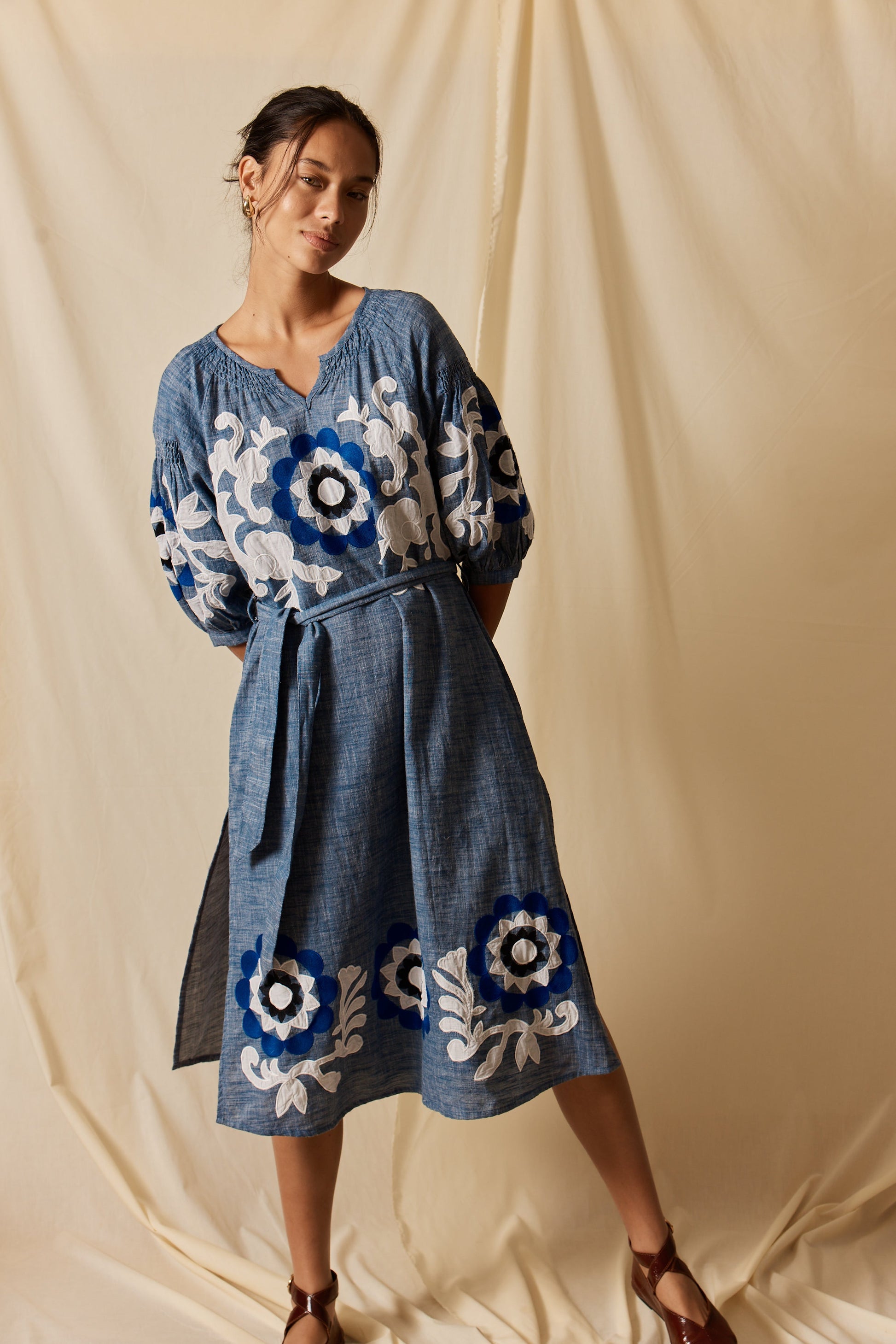 Image of Jeans. Productname: Rubyyaya Bimba Dress Denim in Denim colour by brand - Rubyyaya