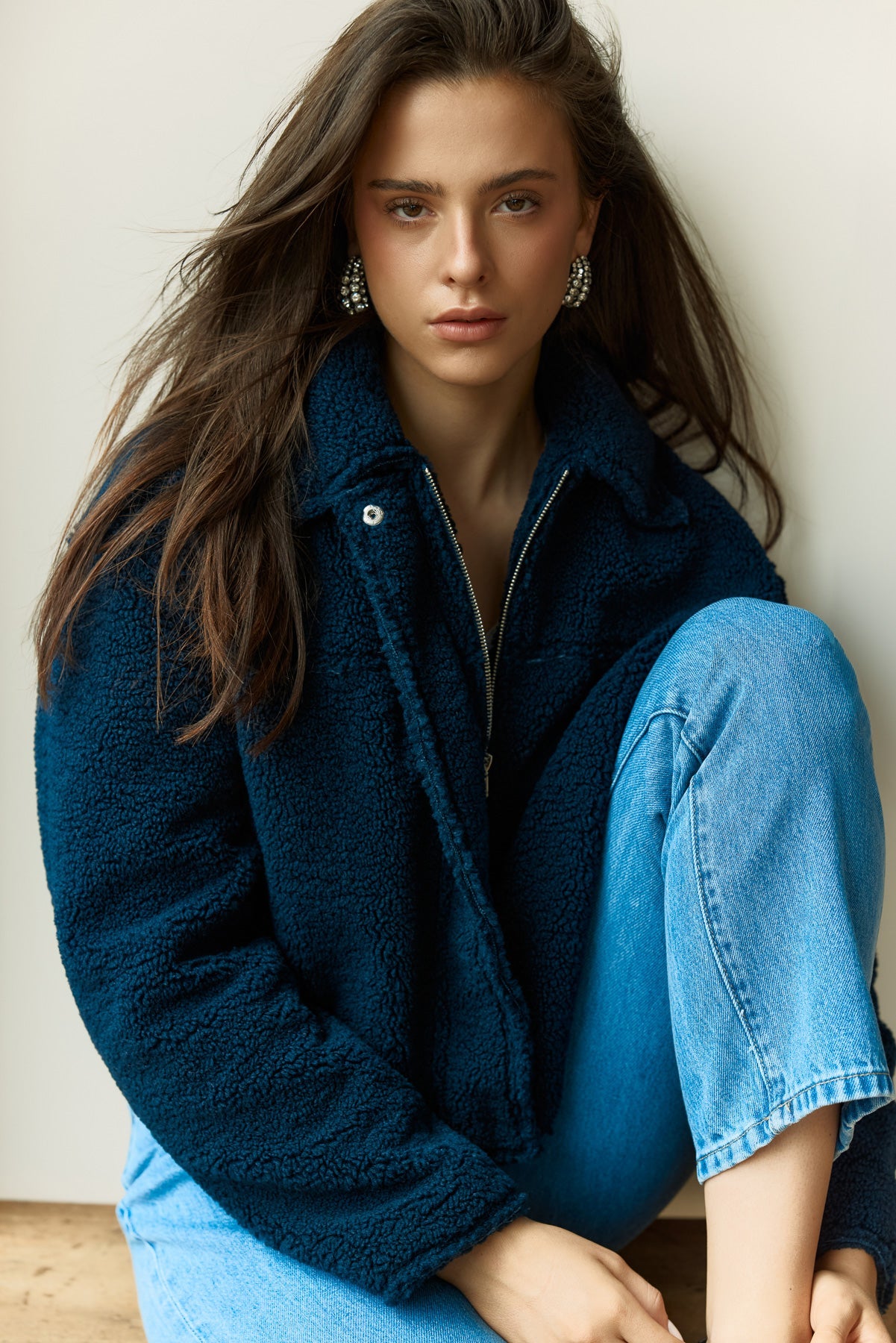 Image of Coats & Jackets. Product name - Jazz Cropped Jacket in Ink colour by brand - Sass Clothing