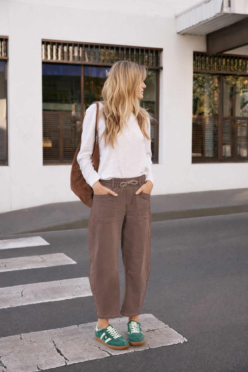 Monaco Leo Barrel Jeans (Chocolate)