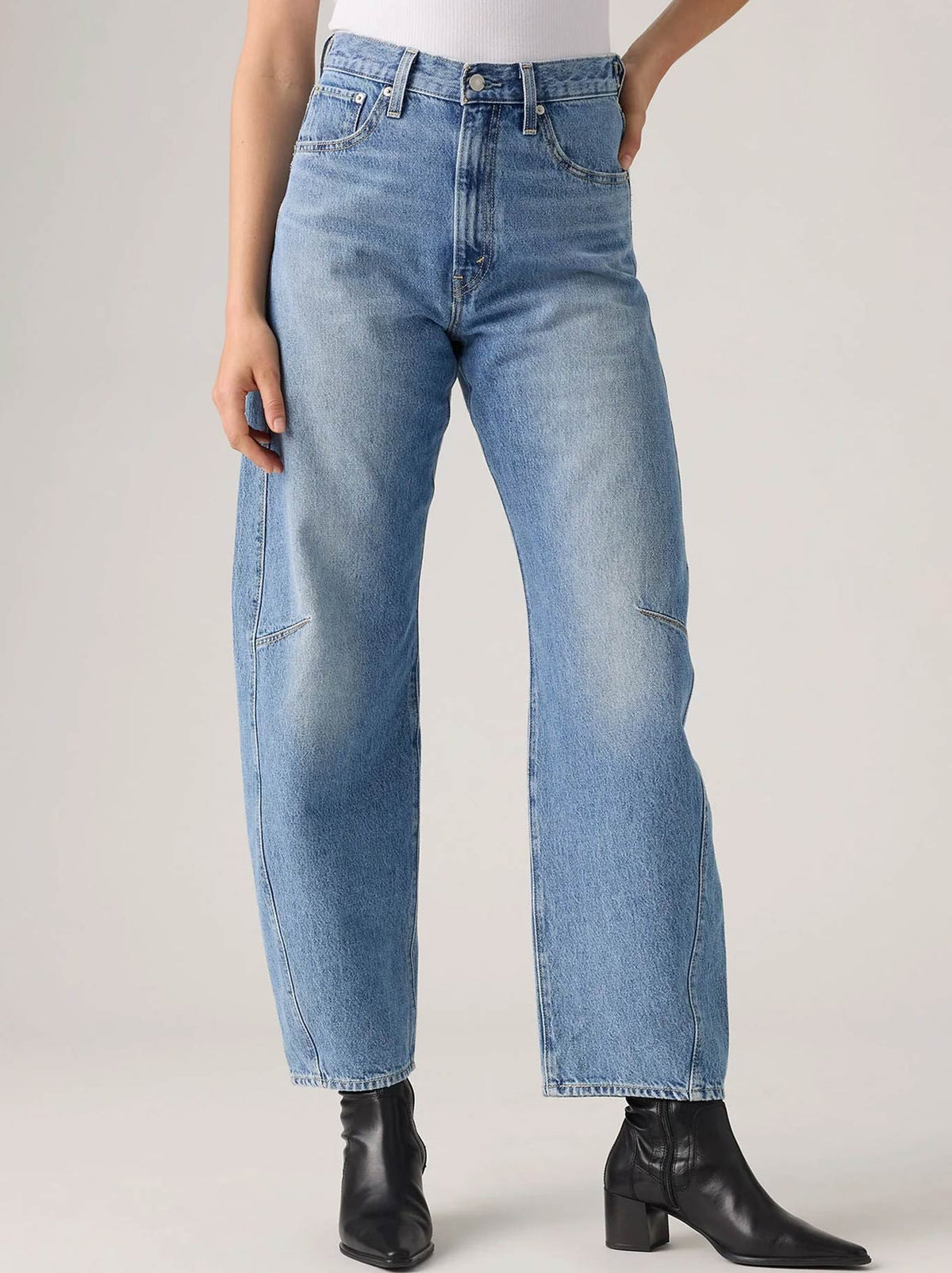 Image of Jeans. Product name - LEVI'S CINCH BARREL JEAN in Let Love In colour by brand - Levis