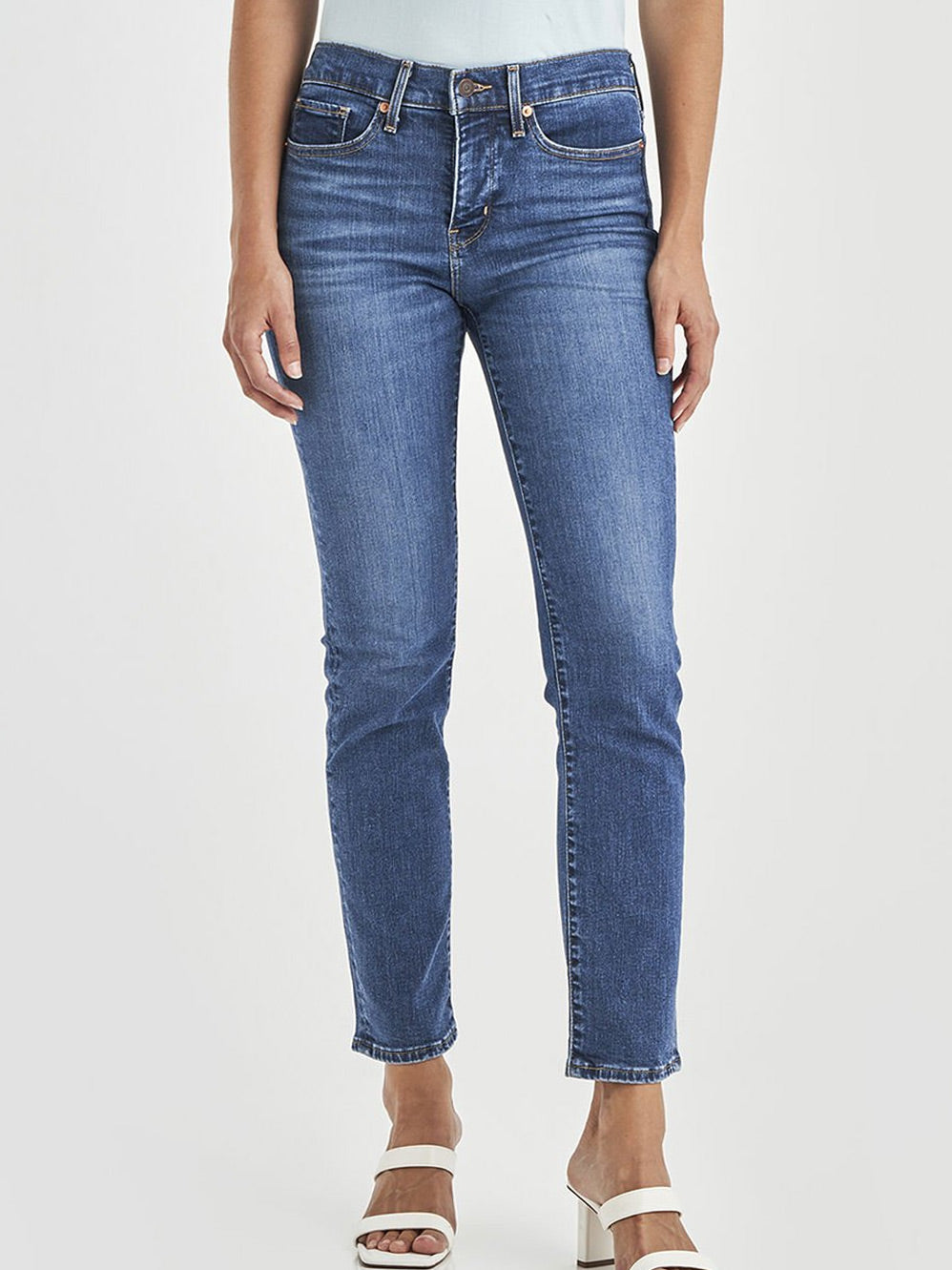 Image of Jeans. Product name - LEVI'S 312 SHAPING SLIM in Blue Wave colour by brand - Levis