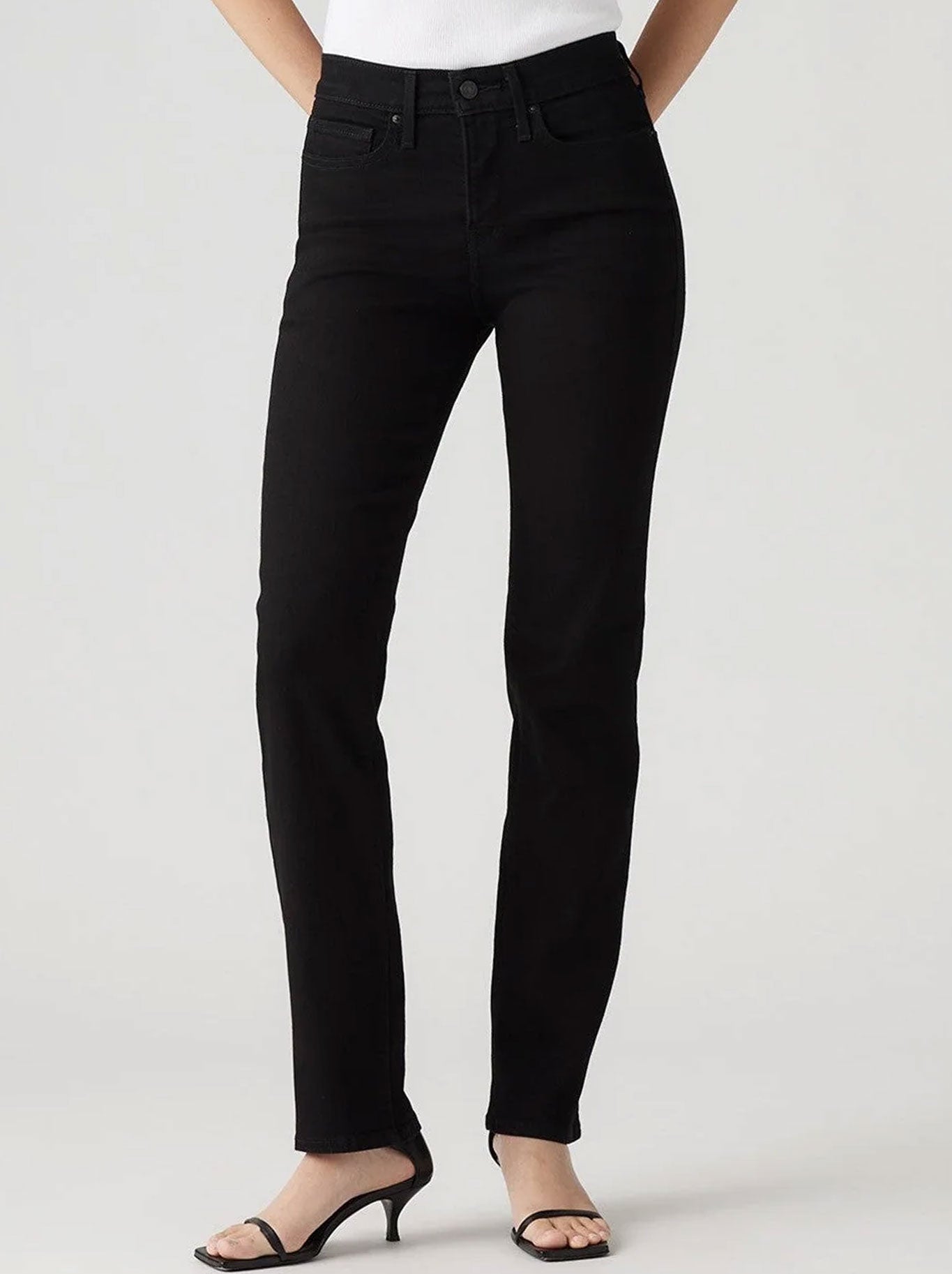 Image of Jeans. Product name - LEVI'S 314 SHAPING STRAIGHT JEAN in Midnight colour by brand - Levis