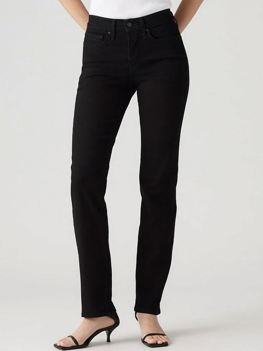 Image of Jeans. Product name - LEVI'S 314 SHAPING STRAIGHT JEAN in Midnight colour by brand - Levis