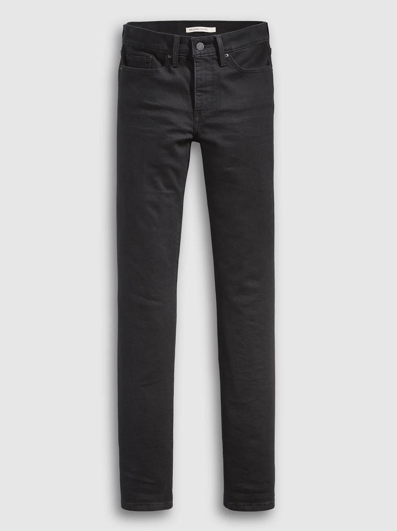 Levi'S 314 Shaping Straight Leg Jean (Soft Black)