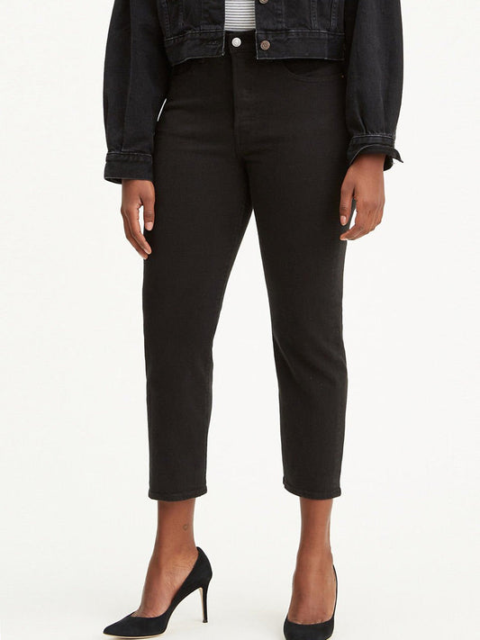 Image of Jeans. Product name - LEVI'S WEDGIE STRAIGHT JEAN in Black Sprout colour by brand - Levis