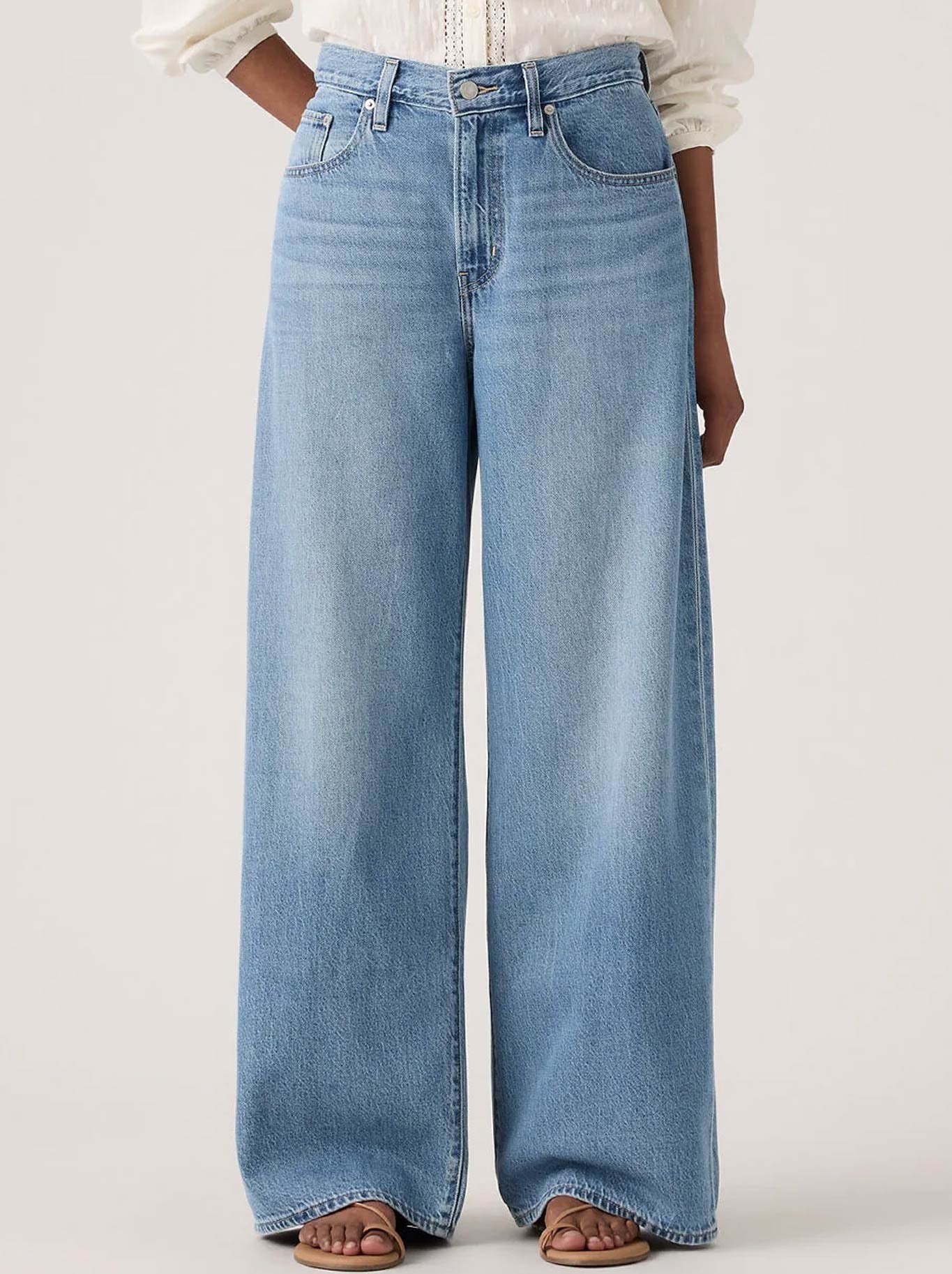 Image of Jeans. Product name - Levi'S Xl Straight Tencel Jean in Good Grades colour by brand - Levis