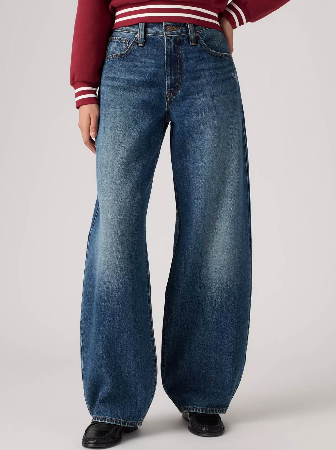 Image of Jeans. Product name - Levi'S Middy Balloon Jean in Fixed Down colour by brand - Levis