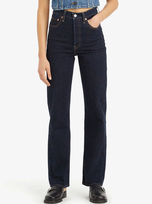 Image of Jeans. Product name - LEVI'S RIBCAGE FULL LENGTH JEAN in Small Course colour by brand - Levis