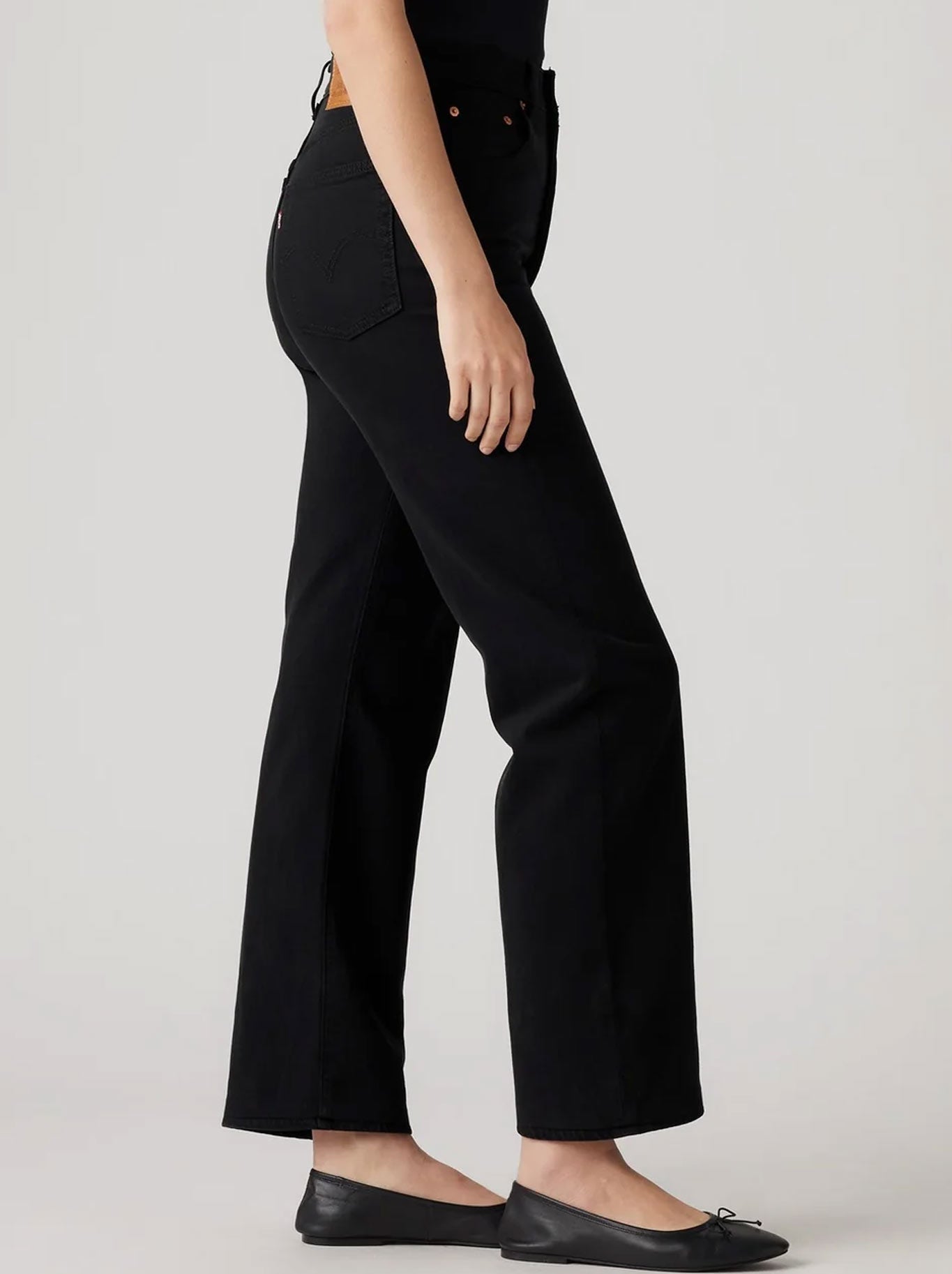 LEVI'S RIBCAGE STRAIGHT ANKLE JEAN (Black Sprout)