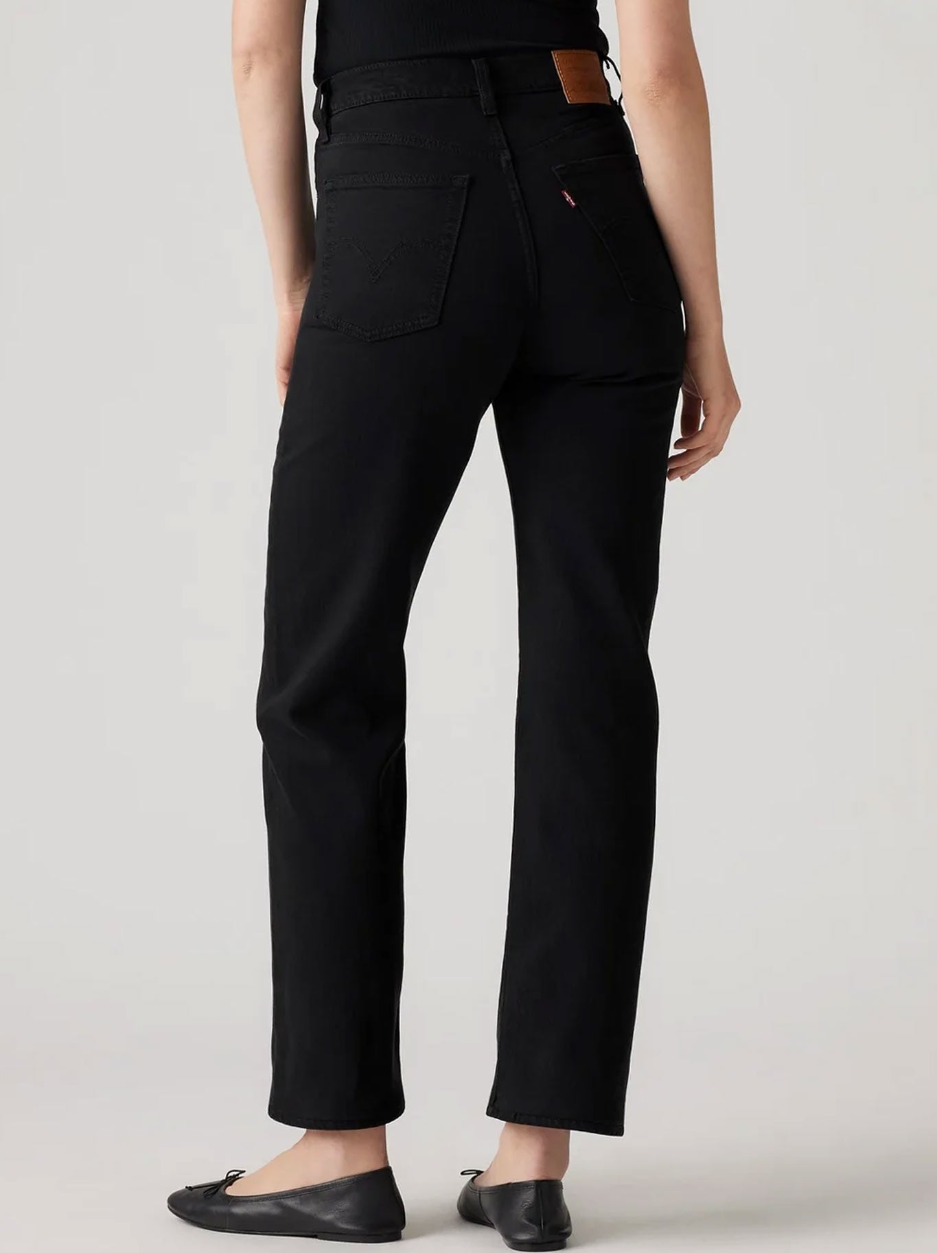 LEVI'S RIBCAGE STRAIGHT ANKLE JEAN (Black Sprout)