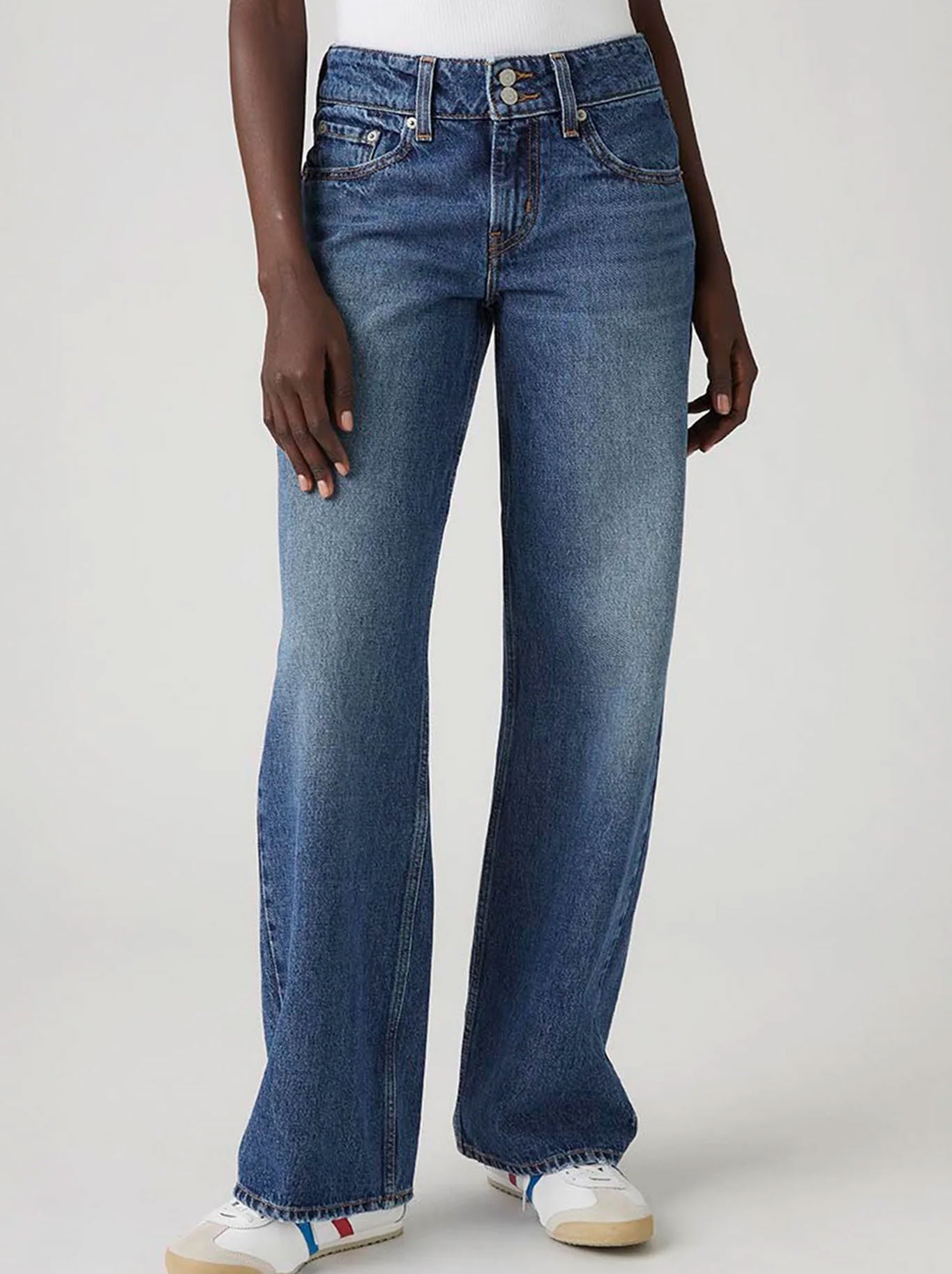Image of Jeans. Product name - LEVI'S SUPERLOW LOOSE JEAN in Blended Beauty colour by brand - Levis