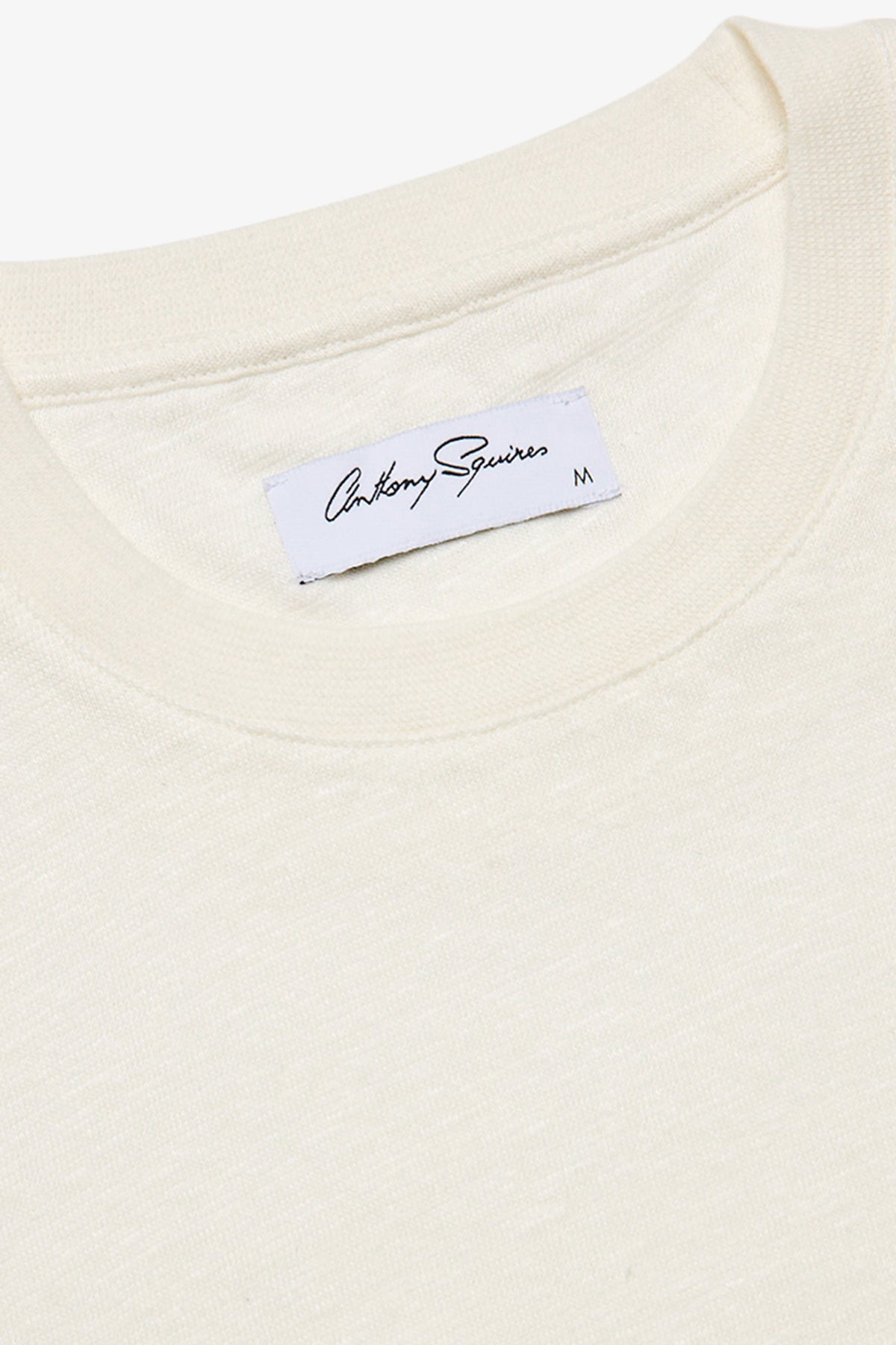Anthony Squires linen blend tee (White)