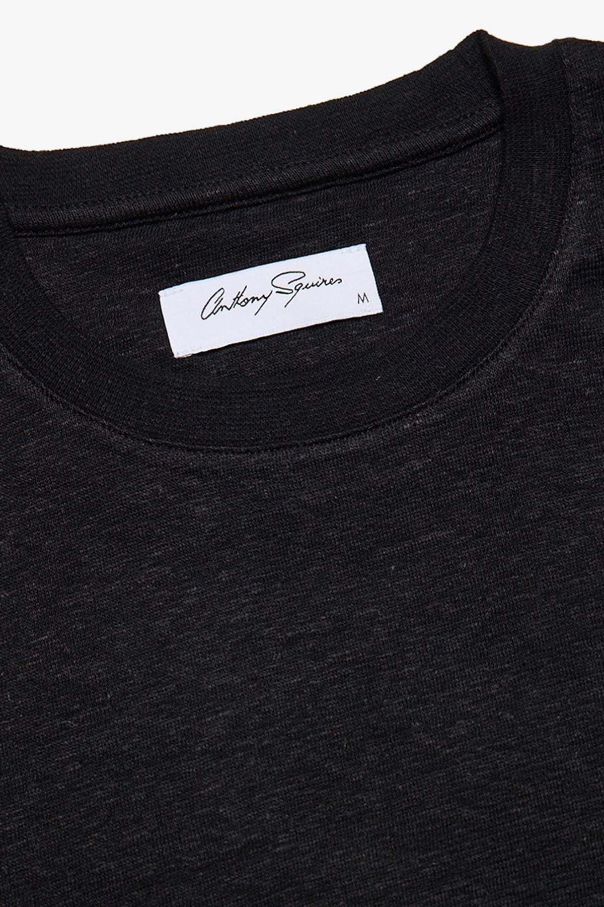 Anthony Squires linen blend tee (Black)