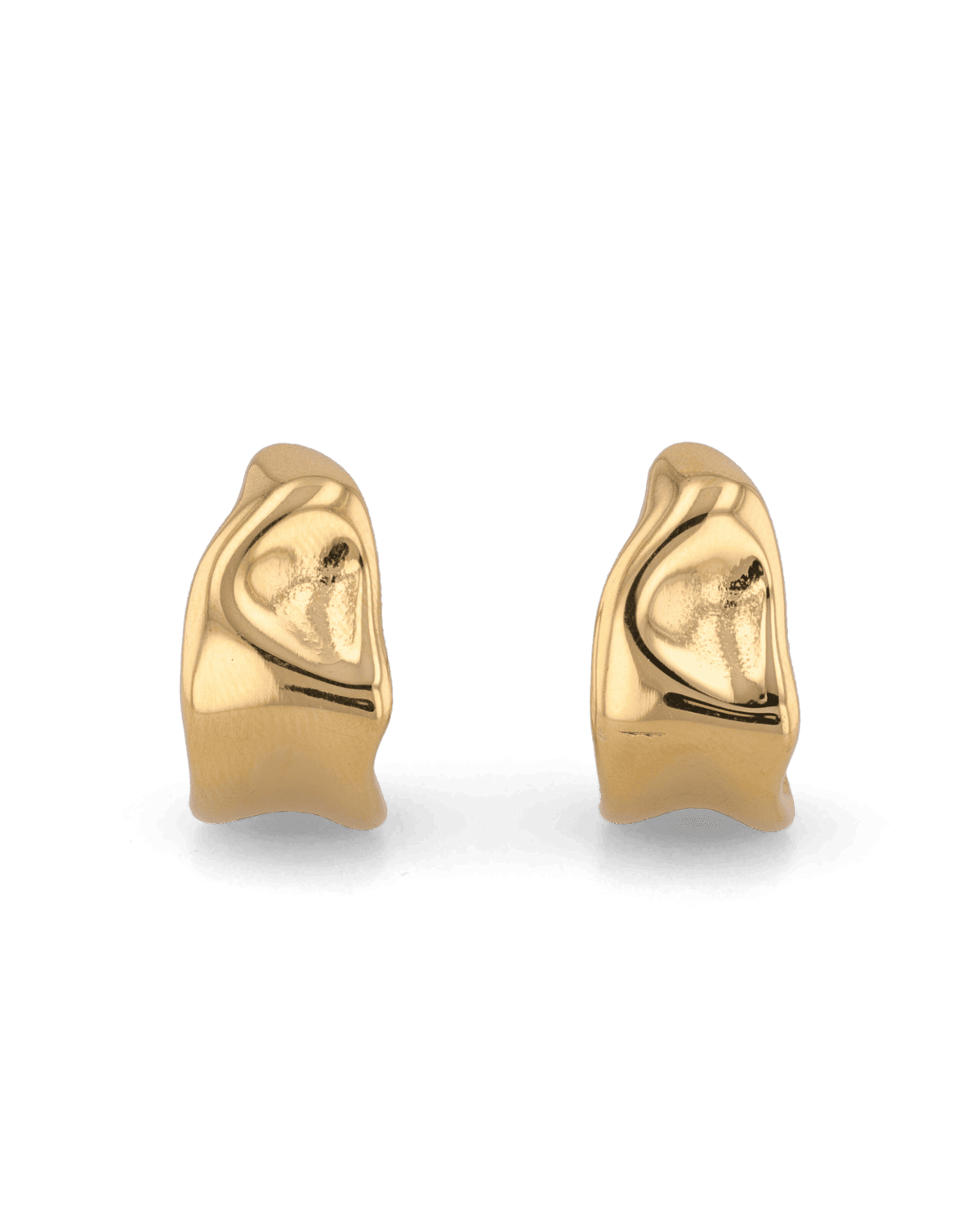LAVANA Liquid Arc Gold Earrings