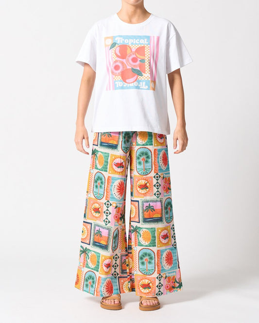 Image of T-Shirts. Productname: Walnut Melbourne Lison Tee in Spicy Summer colour by brand - Walnut Melbourne