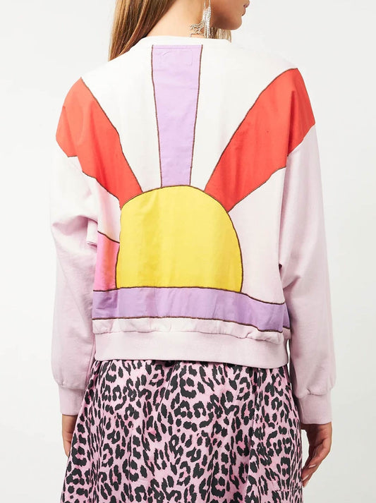LOLLYS LAUNDRY SYDNEY SUNSET SWEATSHIRT (Light Pink)