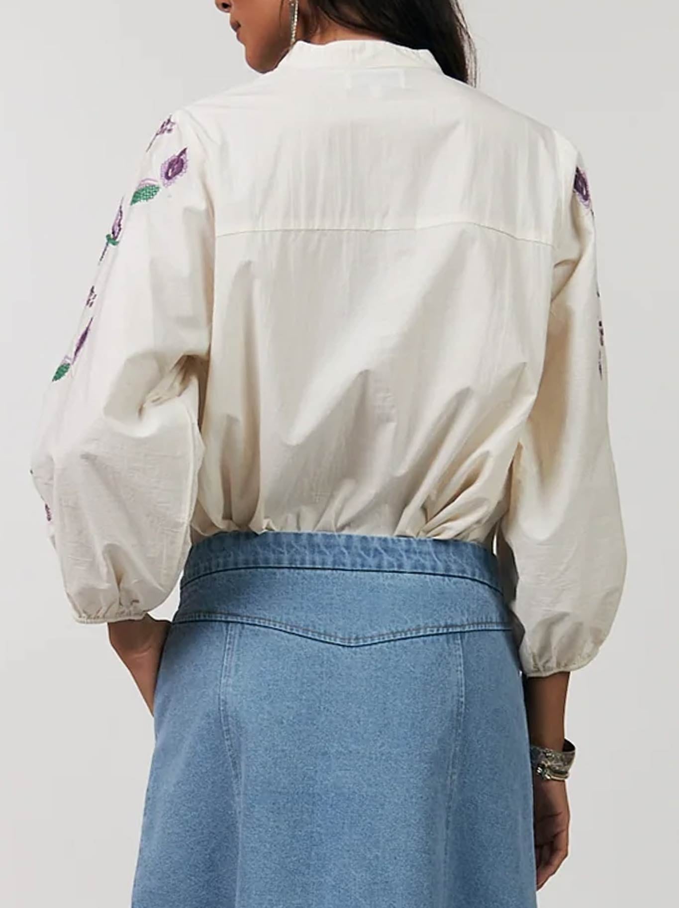 LOLLYS LAUNDRY FAITH BLOUSE (Creme)