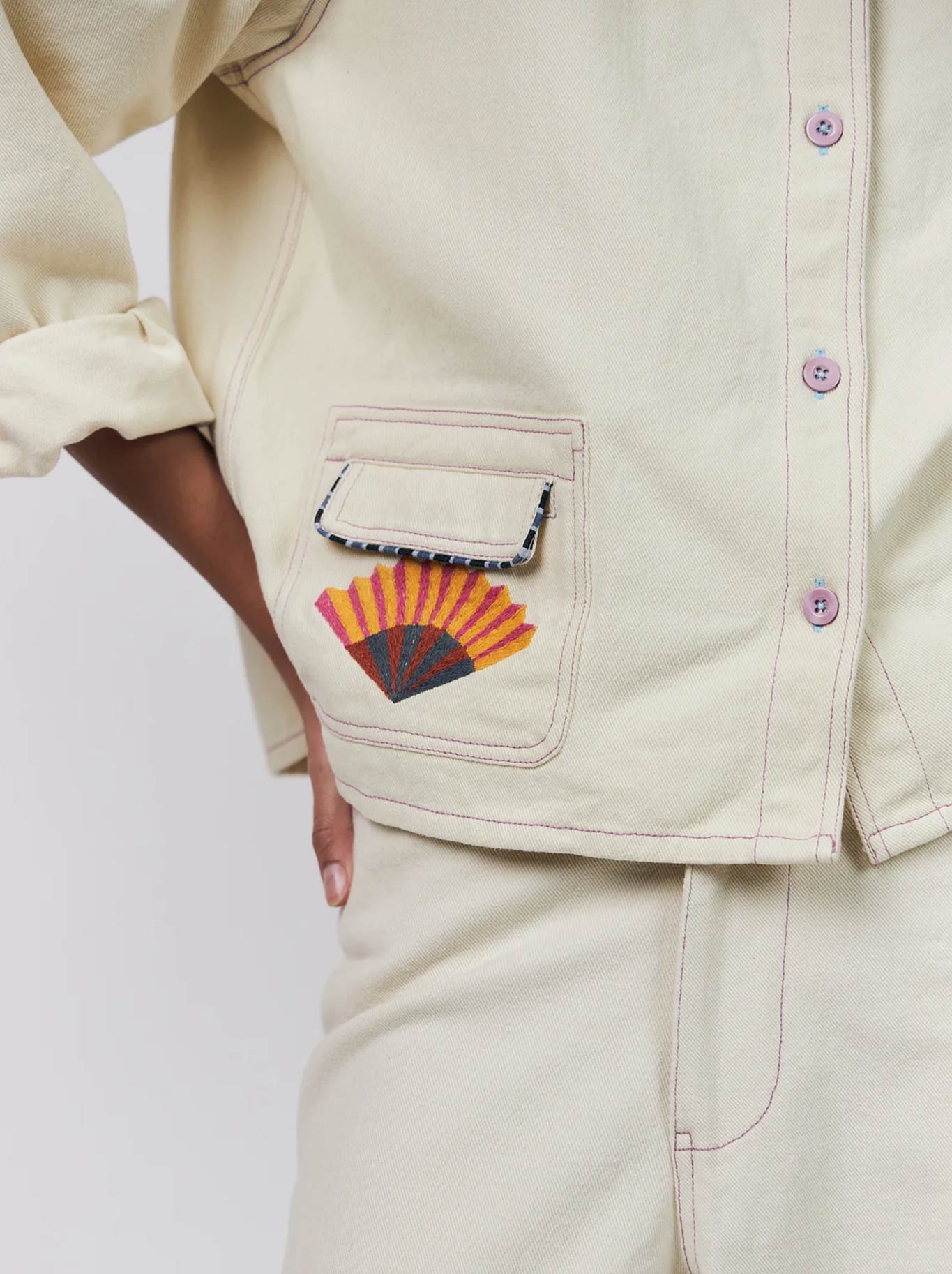 LOLLYS LAUNDRY APRIL JACKET (Creme)