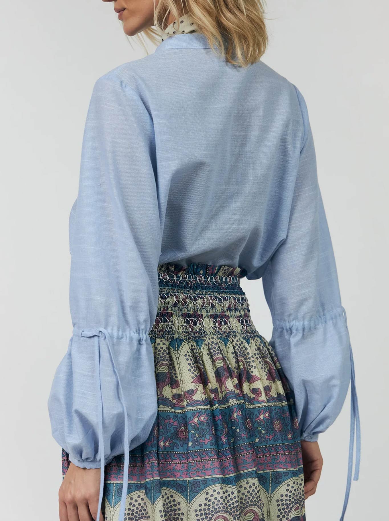 LOLLYS LAUNDRY LANNA SHIRT (Light Blue)