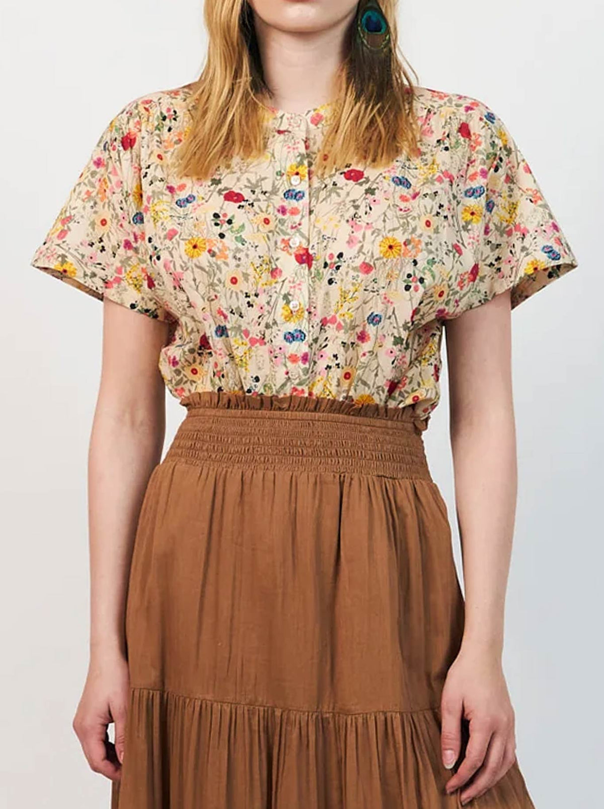 Image of Shirts. Product name - LOLLYS LAUNDRY MYA SHIRT in Flower colour by brand - Lollys Laundry